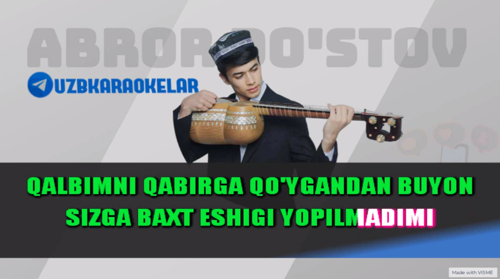 Tengsizim tengingiz topilmadimi (Karaoke) - Abror Do'stov