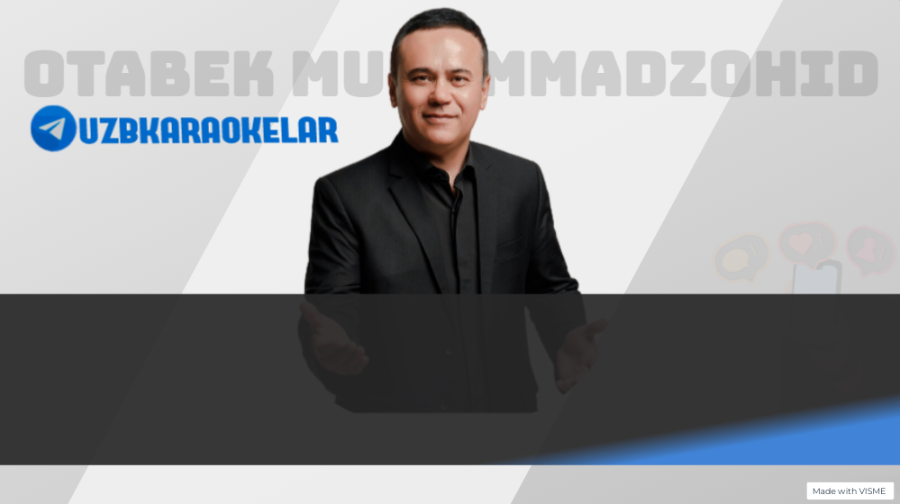 hoshilma qizgina (Karaoke) - Otabek Muhammadzohid